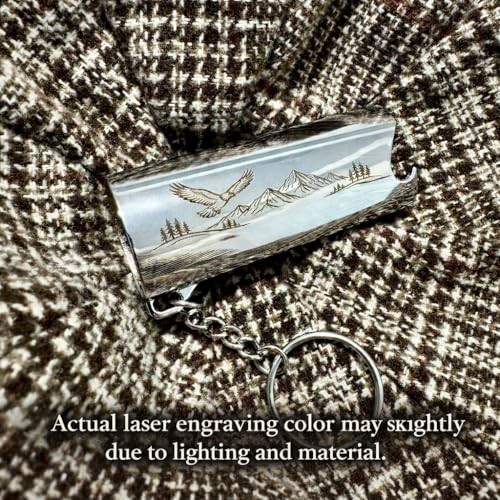 Laser Engraved Premium Solid Metal Lighter Case for Eagle & Mountin Version
