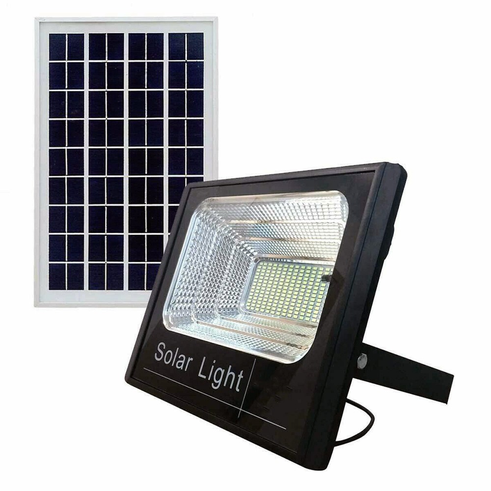 LED headlights with solar panel