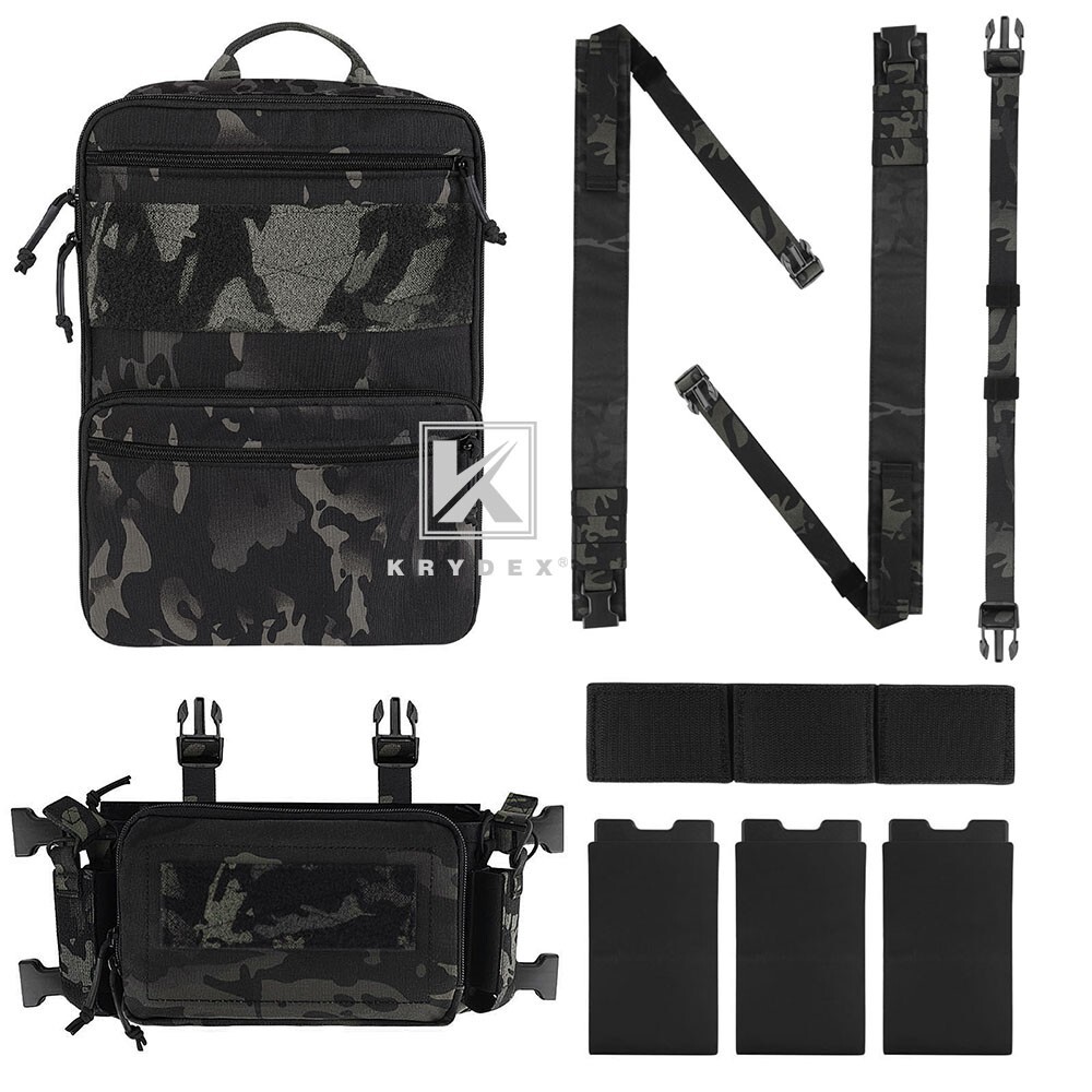 KRYDEX Tactical D3CR Chest Rig Harness D3 Flatpack Backpack MOLLE Rucksack MK