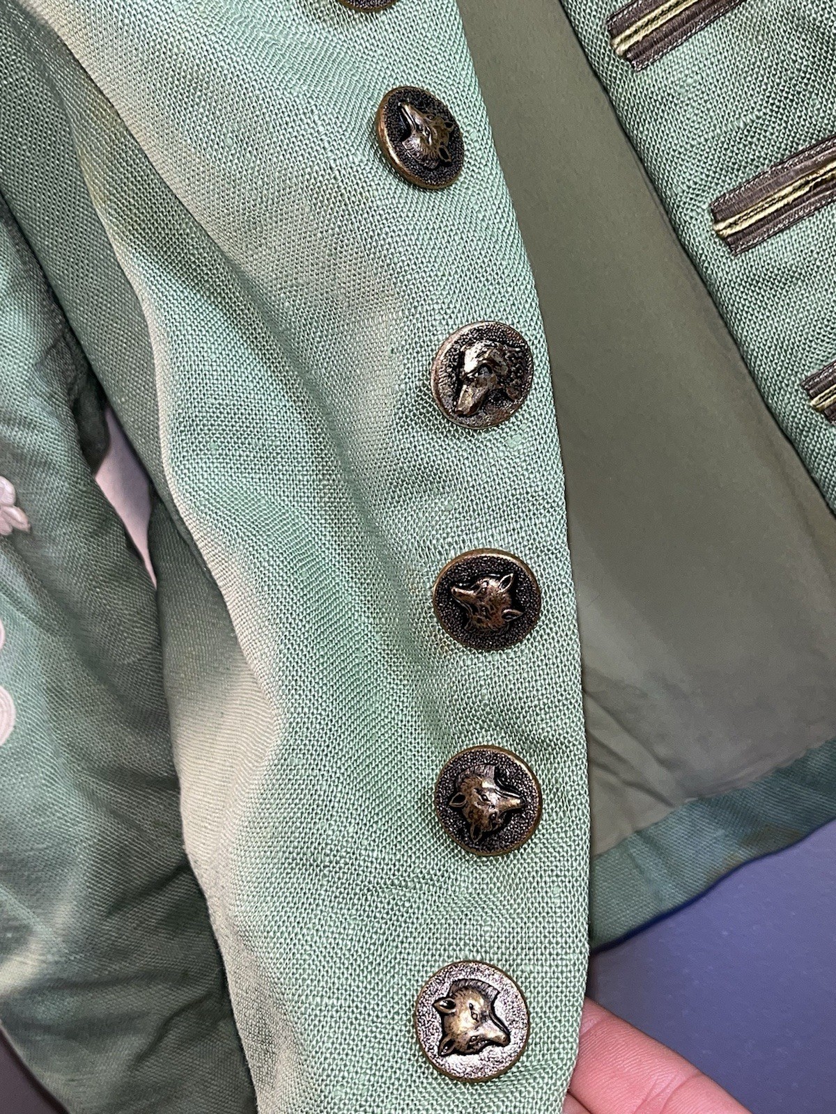 Vintage METROPOLITAN OPERA Met 50s Costume Department Karinska Theater Used Coat