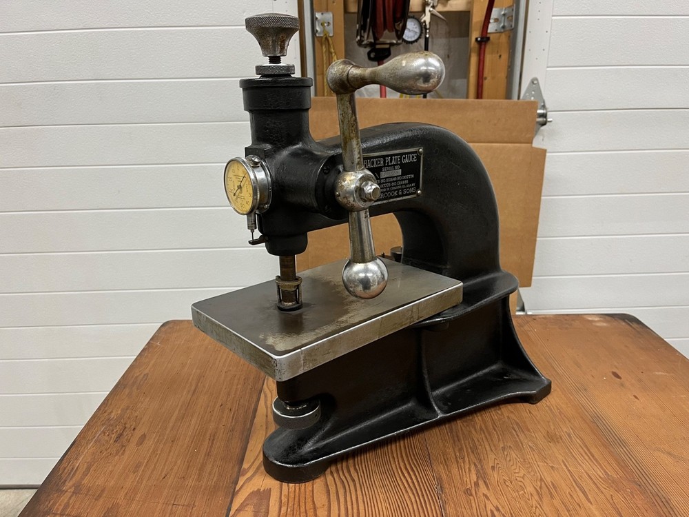 Vandercook No. 9 hacker plate gauge