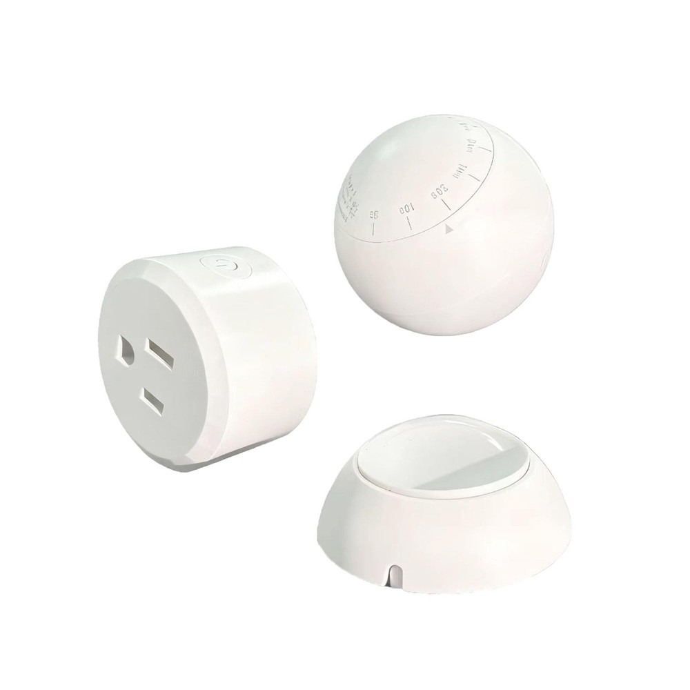 Wireless PIR Motion Sensor Switch with Outlet Adjustable Sensing/Delay Dual W...