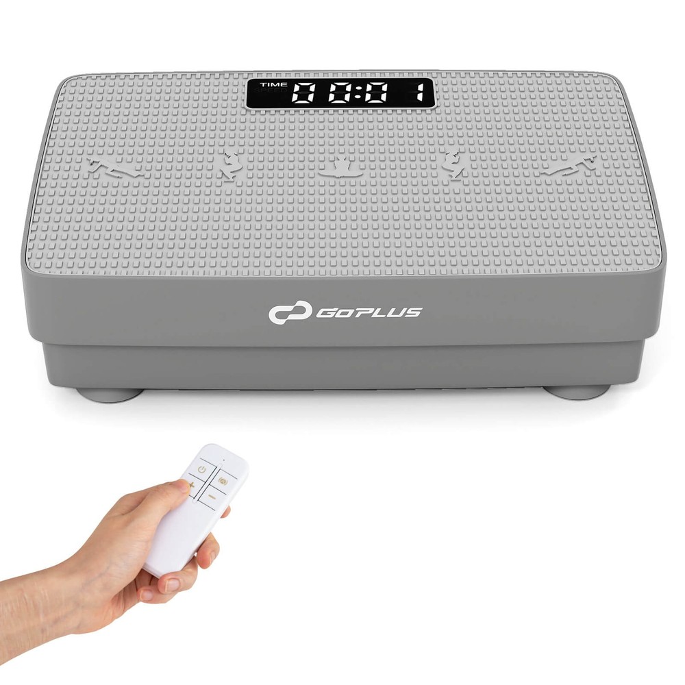 Vibration Plate Exercise Machine w/Gravity Sensor, Remote Control for Home Gym