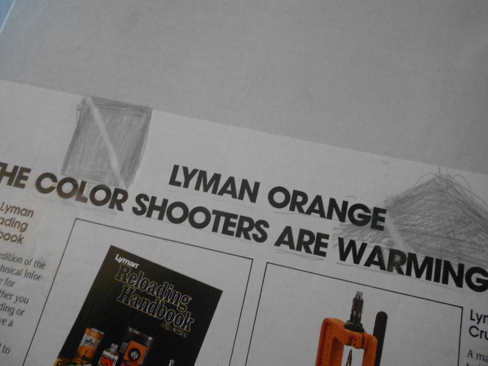Lyman Reloading Catalog 1982 Metallic Sights Orang Crusher