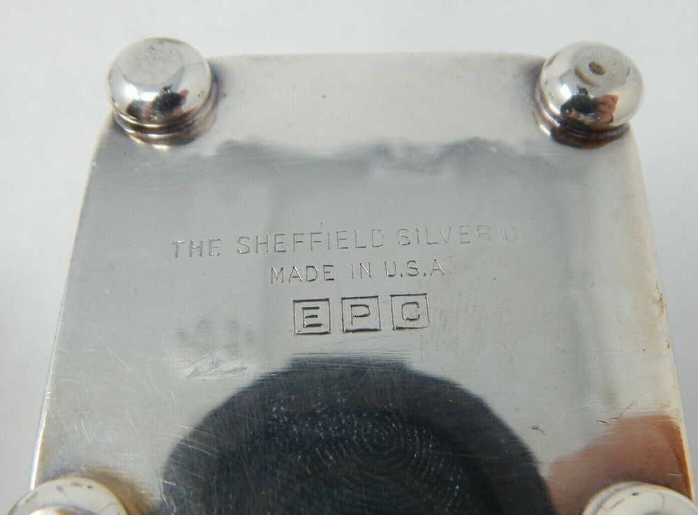 Lot of 5 Glass Holders Sheffield Silver Plate