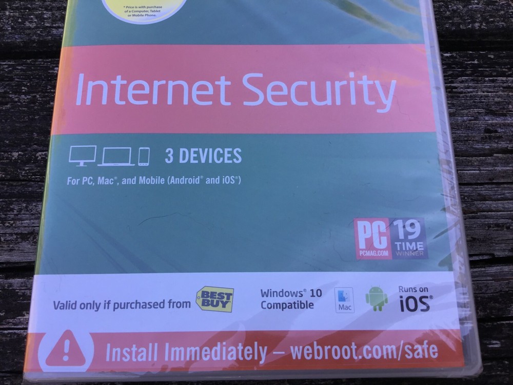 NEW SEALED Webroot Secure Anywhere Internet Security