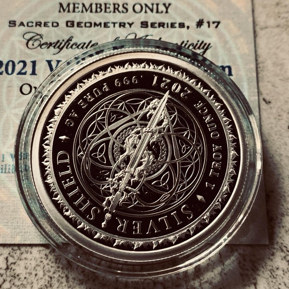 1oz 2021 Vector Equilibrium Silver Shield Round