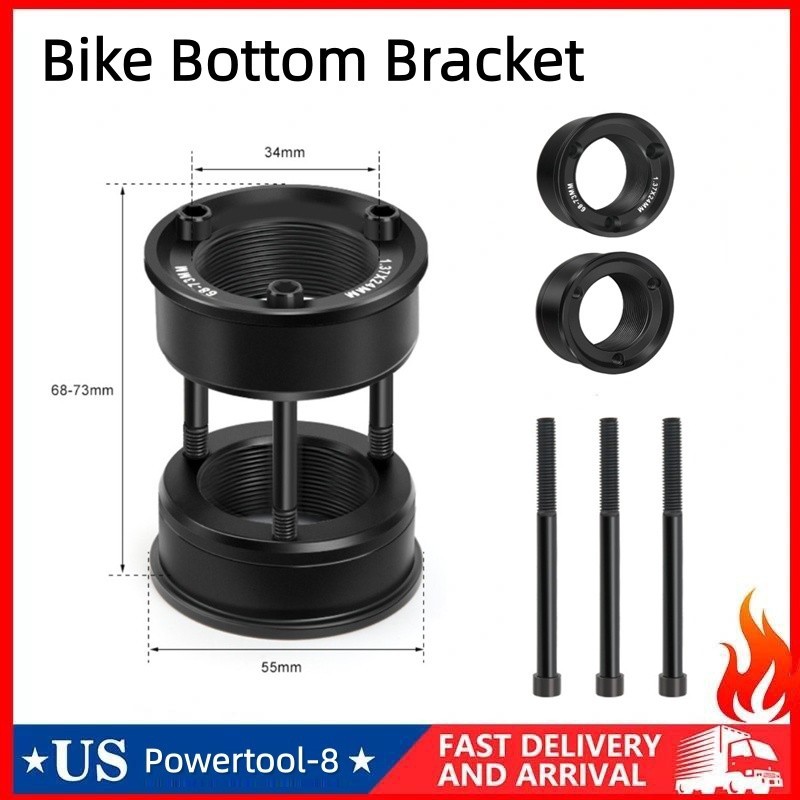 Bike Bottom Bracket Conversion Kit With Adjustable Eccentric Length 68 And 73mm
