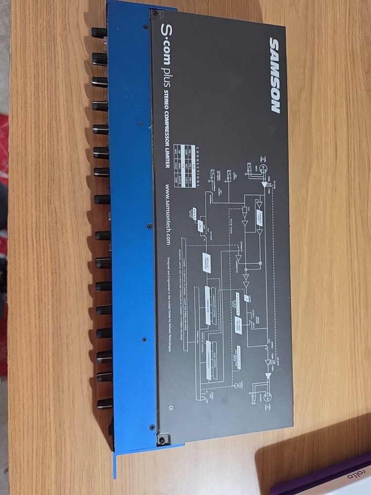 Samson S-Com Plus Stereo Compressor/Limiter 4-Channel Dynamics S Com, READ