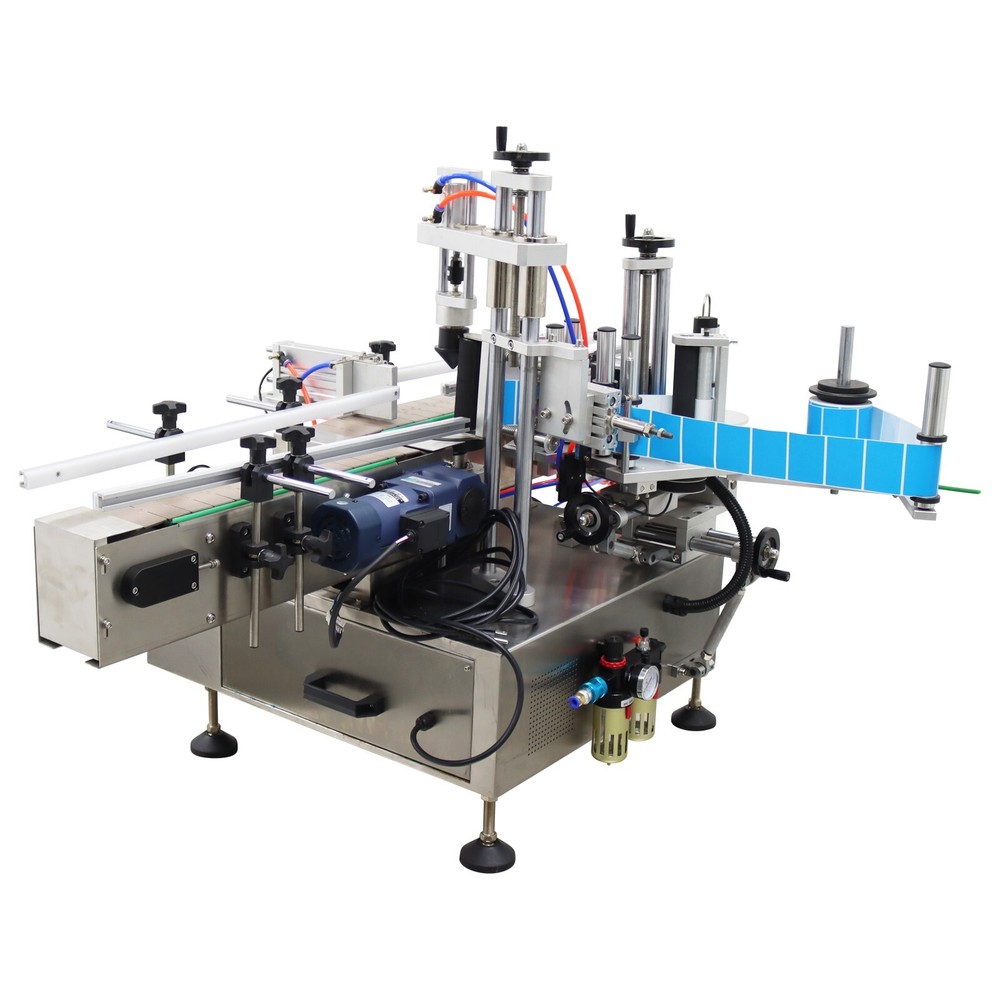 Automatic Square/Round Bottle Labeling Machine 110V Chain Plate Conveyor 1.9KW