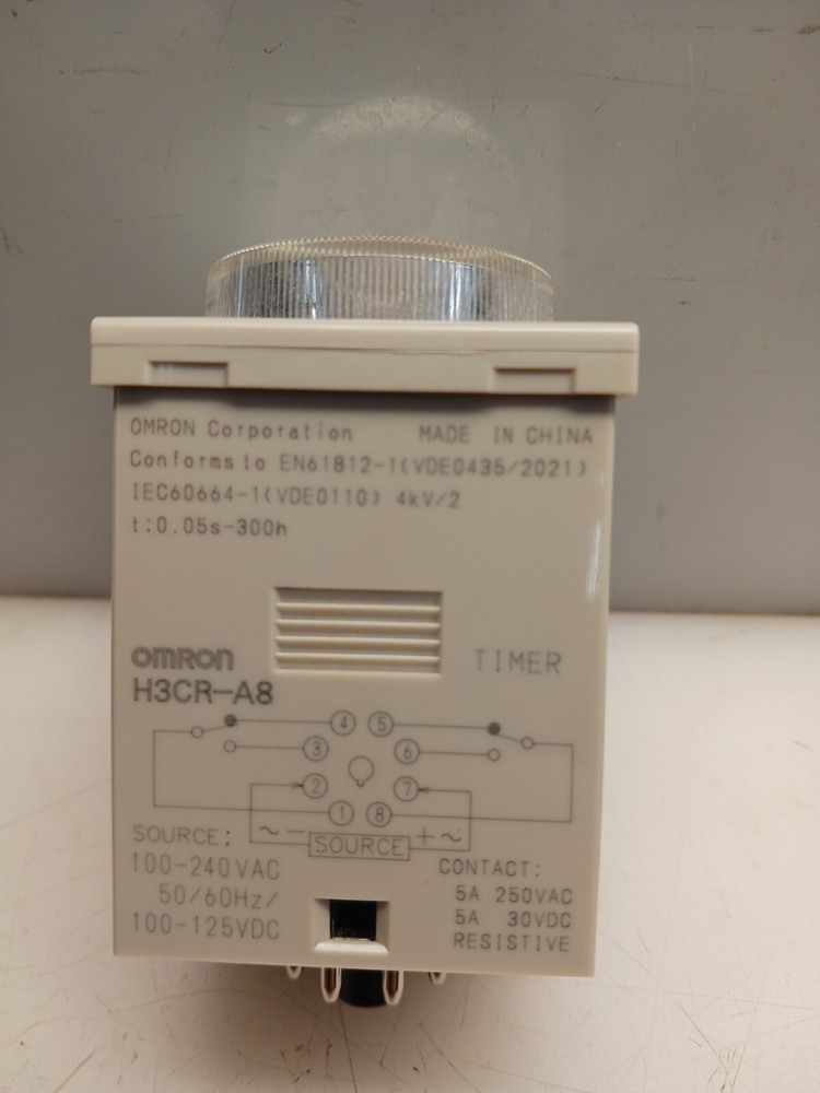 NEW OMRON H3CR-A8 MULTIFUNCTION ANALOG TIMER 100-240 VAC