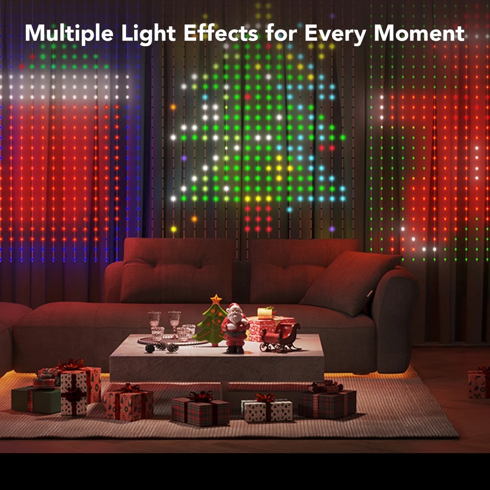 DIY Mode RGBIC LED Curtain Lights