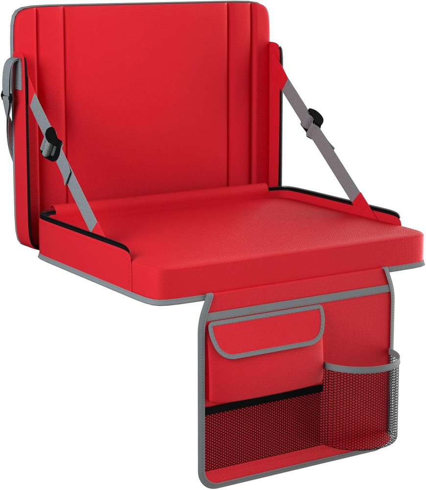 Stadium Seats with Back Support 1PACK Adjustable Bleacher Chairs with Back and C