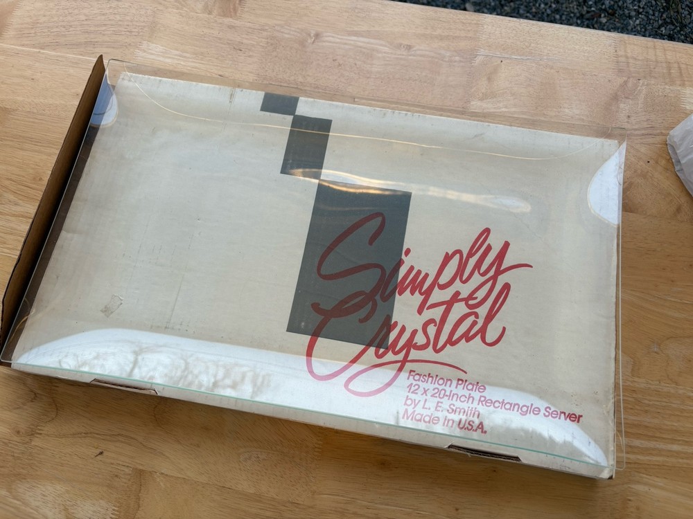 Simply Crystal - No. 3420 12 x 20-Inch Rectangle Server