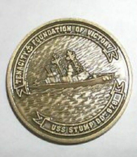 USS STUMP DD 978 Navy Ship Challenge Coin