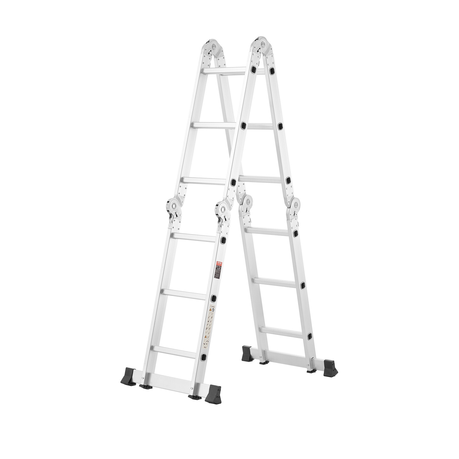 Multi-Purpose Folding Ladder 7-in-1 3 Step 12ft Reach Height for Work