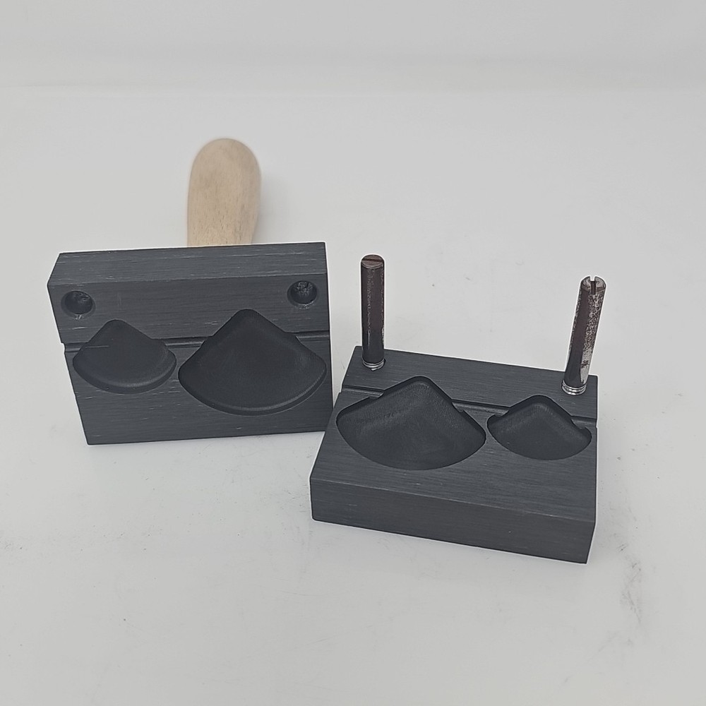 Graphite Press for 2 Sizes Rounded Pendan Shaped Lampwork Horizontal Bead Making