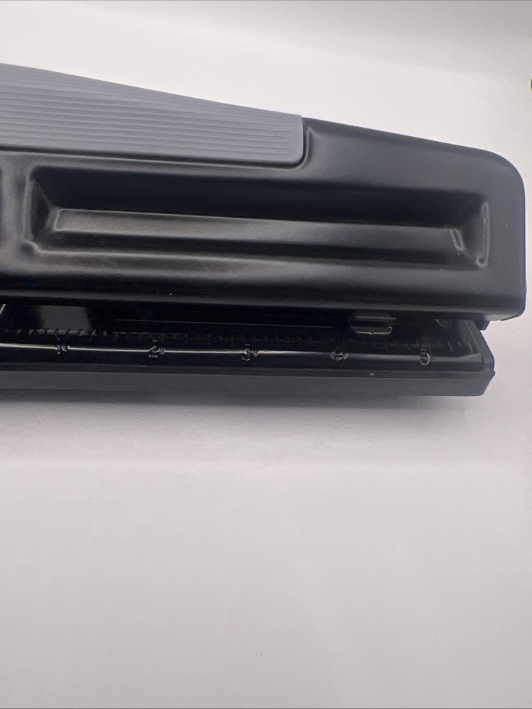 3 Hole Punch Adjustable Desktop Punch Black Multi-Sheet Office