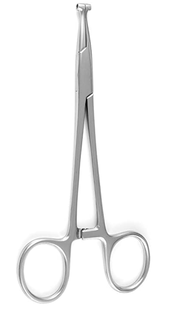 Tube Septum Forceps 6 inch Piercing Tool