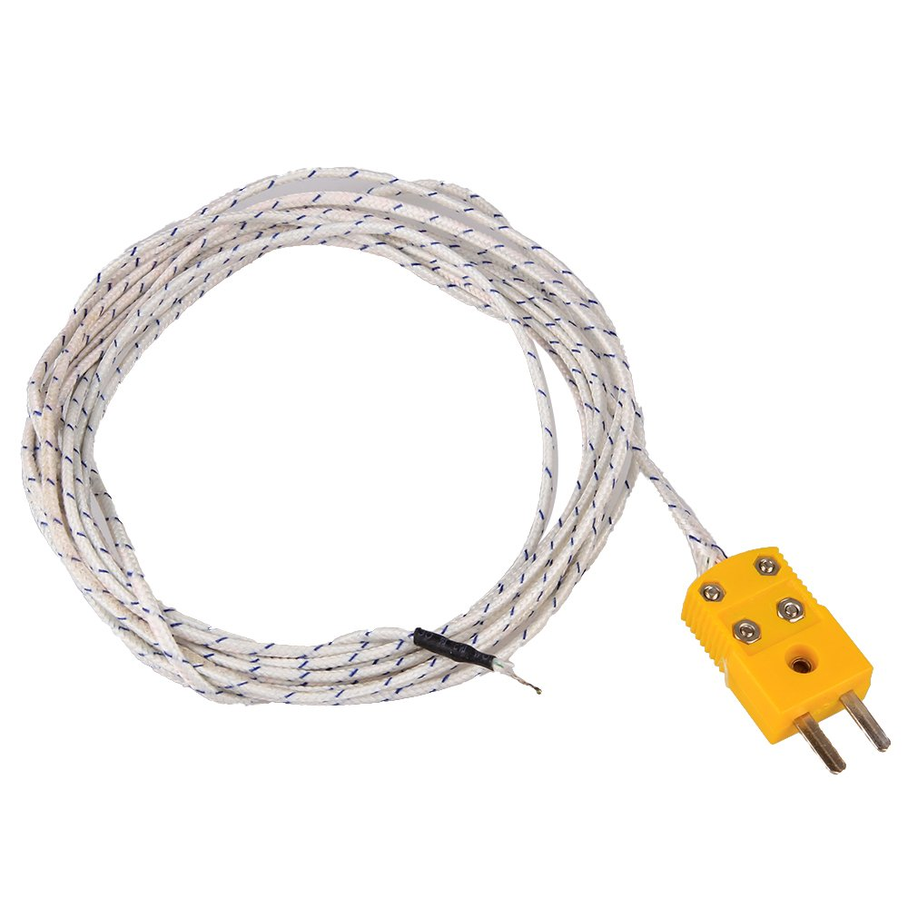 Szzijia 5Pcs 3M K Type Mini-Connector Thermocouple Temperature Probe Sensor