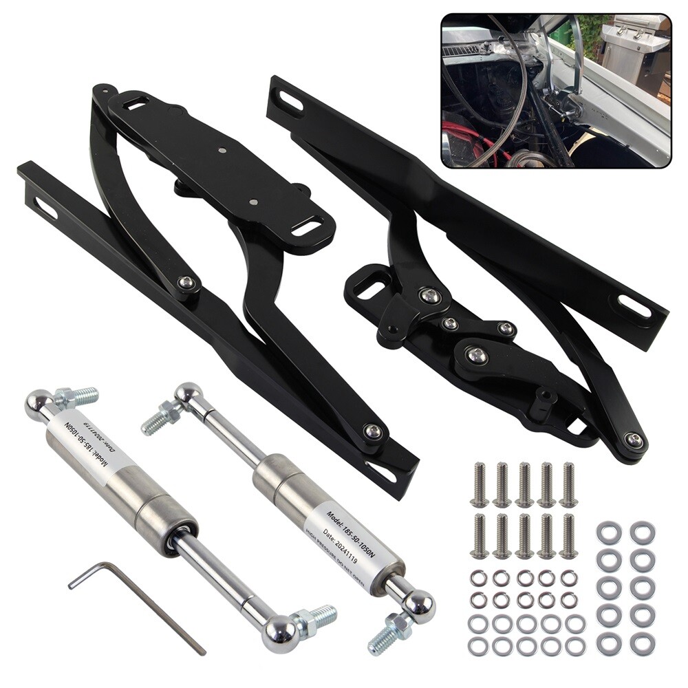 Billet Hood Hinge Kit Pair For Chevrolet Camaro & Pontiac Firebird 1970-1981