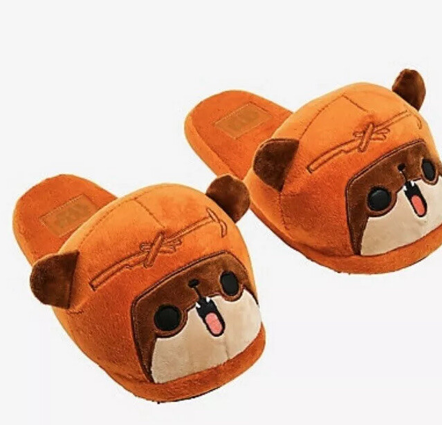 STAR WARS EWOK WICKET SLIP-ON SLIPPERS SMALL/MEDIUM NEW HTF