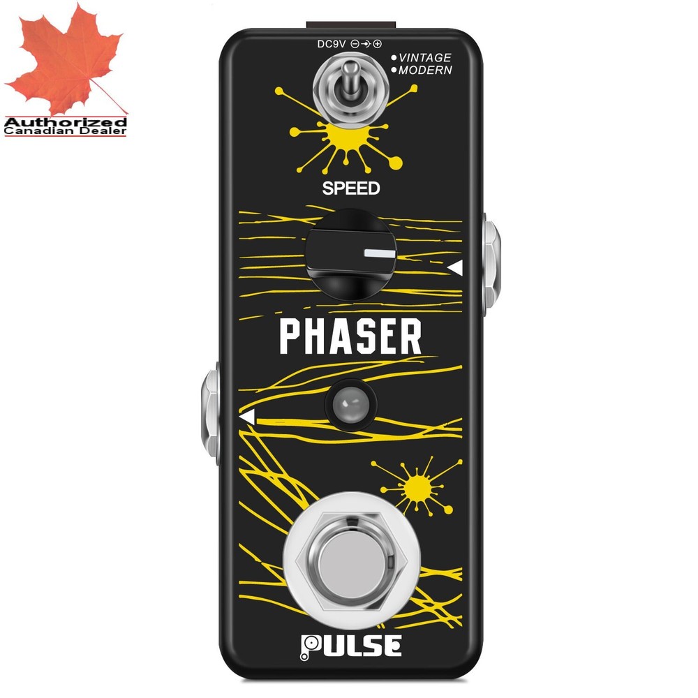 Pulse Technology Phaser Analog Phaser Guitar Effect Pedal True Bypass