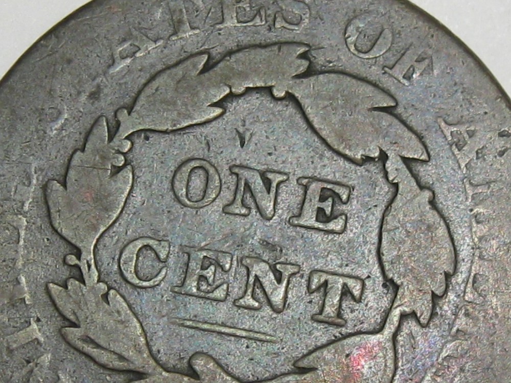 1826 US Coronet Head Large Cent Coin. #1