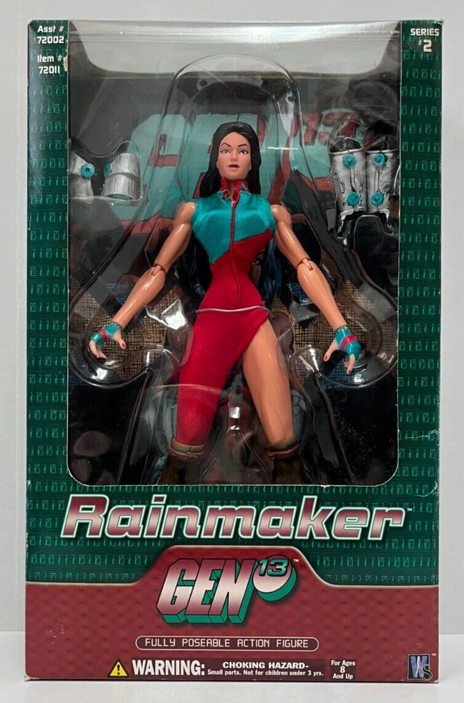 Diamond Distributors WildStorm Comics Gen 13 Rainmaker 12" Poseable Figure MINT