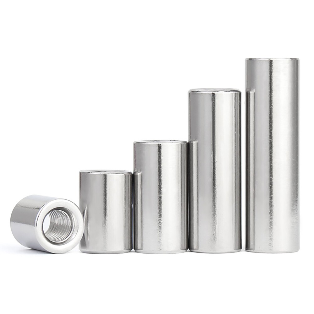 A2 Stainless Steel Round Studding Connector Nuts for Threaded Rods and Tubes