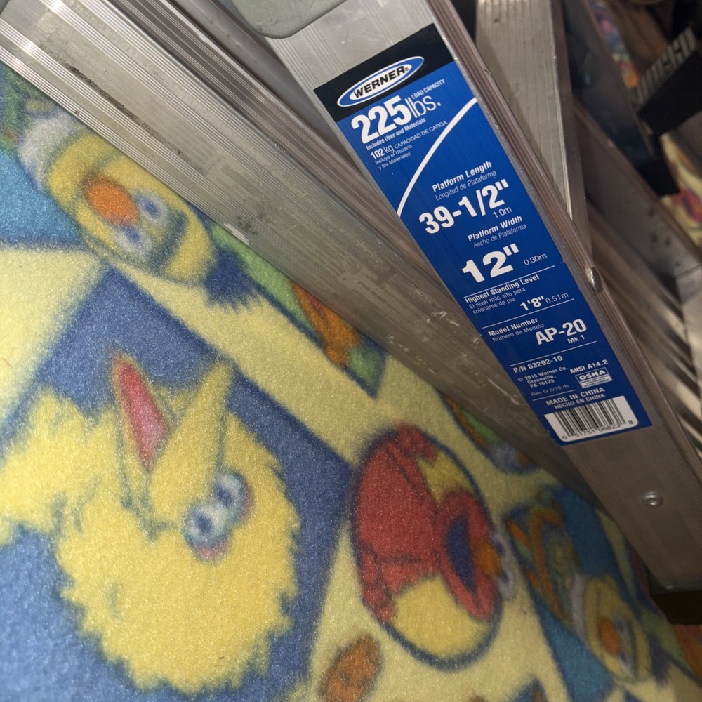 Werner AP-20 aluminum work platform ladder-Fully Functional/Used