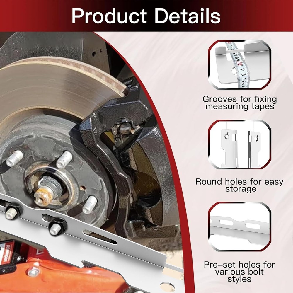 Wheel Alignment Tool Plates 2 Pack Toe Alignment Tool with 2 Measuring Tapes ...
