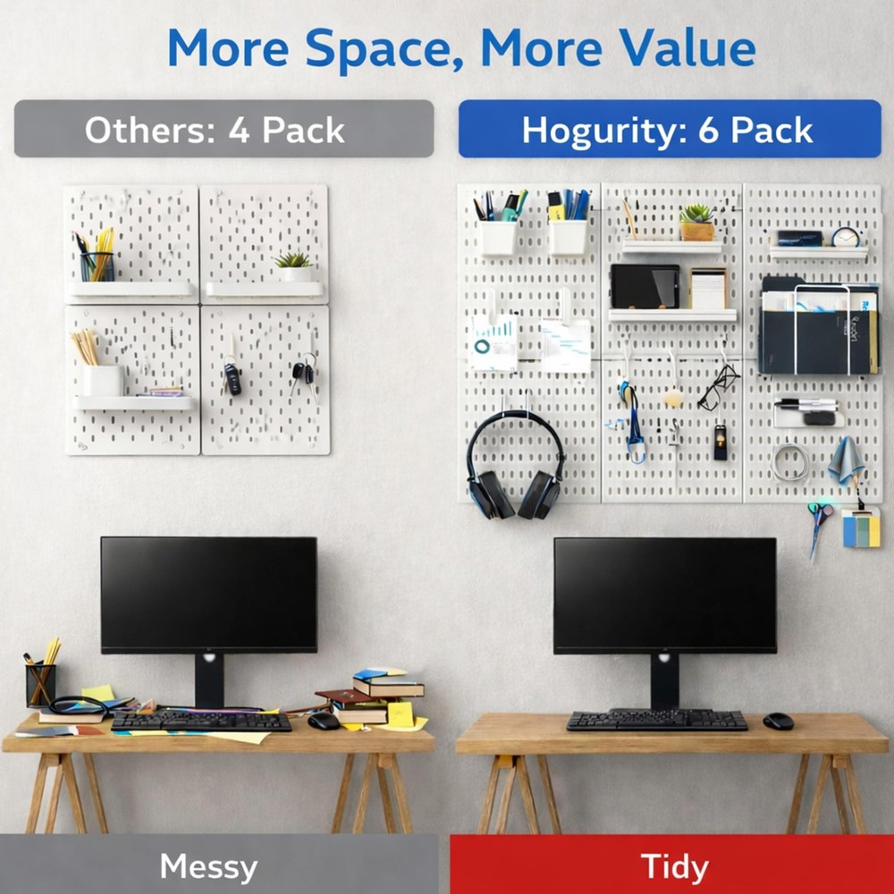Pegboard Wall Organizer 24x36 Tool Storage