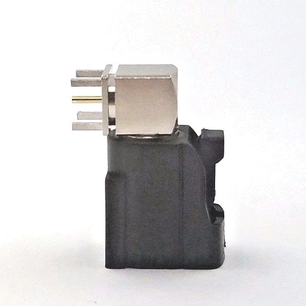 4pcs Fakra Right Angle Jack PCB Mount, Key Code: A (Black)