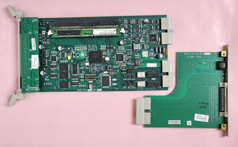 RTS Telex MCII-e Ethernet Master Controller Front & Back Card for ADAM Intercom