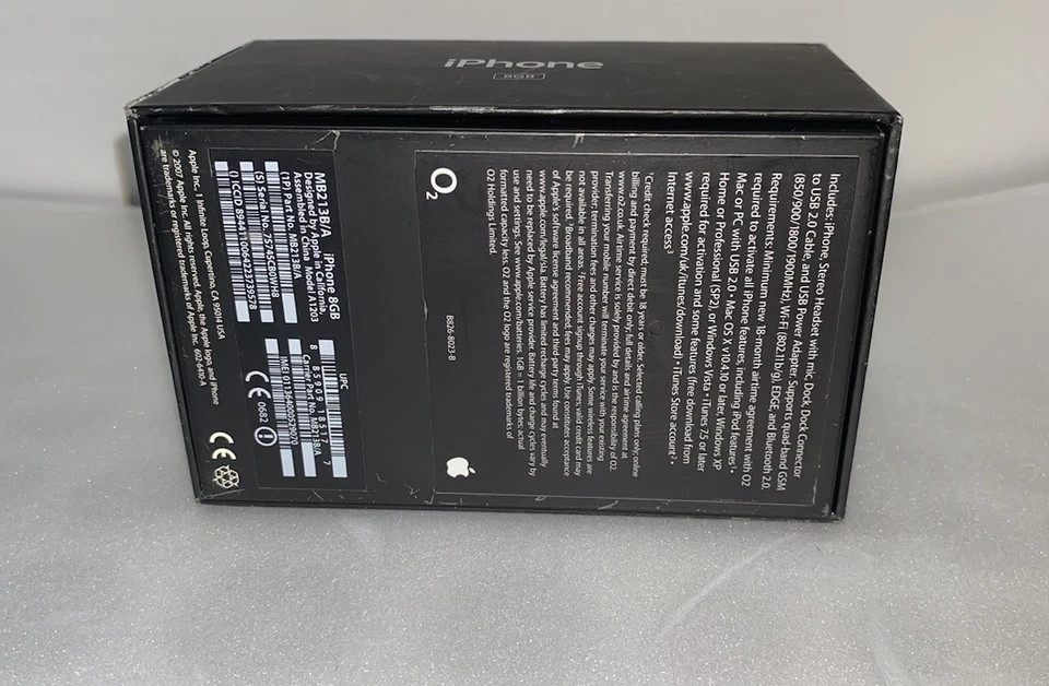 APPLE IPHONE 2G MB384LL 16GB 1 Generation With BOX & SIM AT&T USA Tested