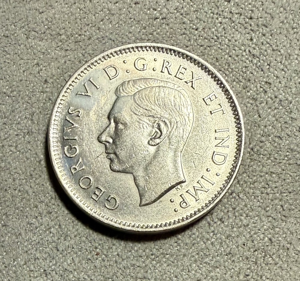 1938 Canada 5 Cent Coin UNC