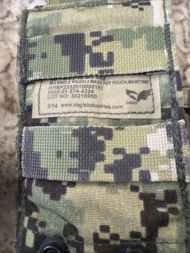 Eagle Industries Single M4 Pouch AOR2 DEVGRU Fits 3 NSW