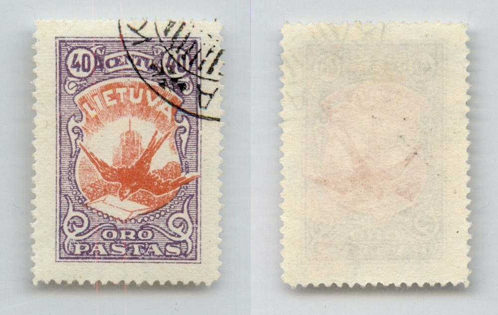 Lithuania 1926 SC 38 used. rtc9182