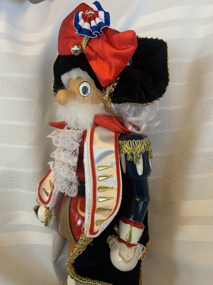 Exquisite Fine Nutcracker Music Box George Washington/colonial Read