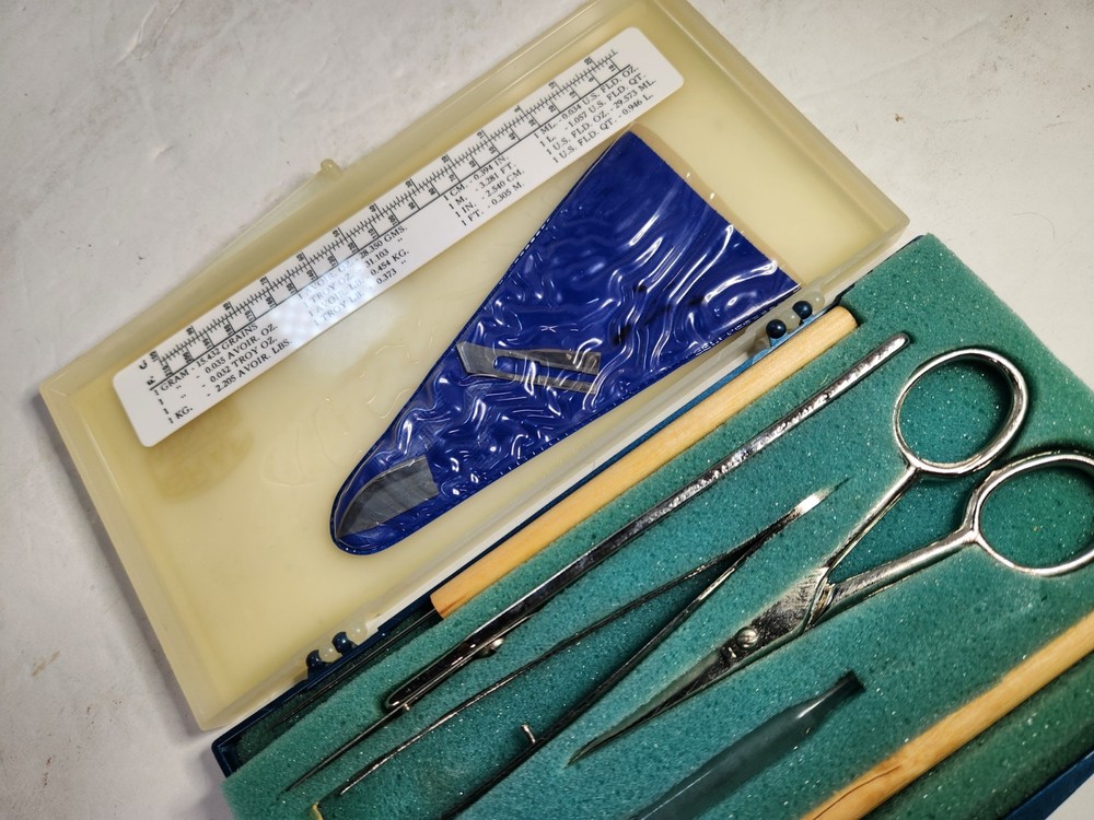 Vintage Graf Apsco Dissection Kit w/Case Crafting Drafting