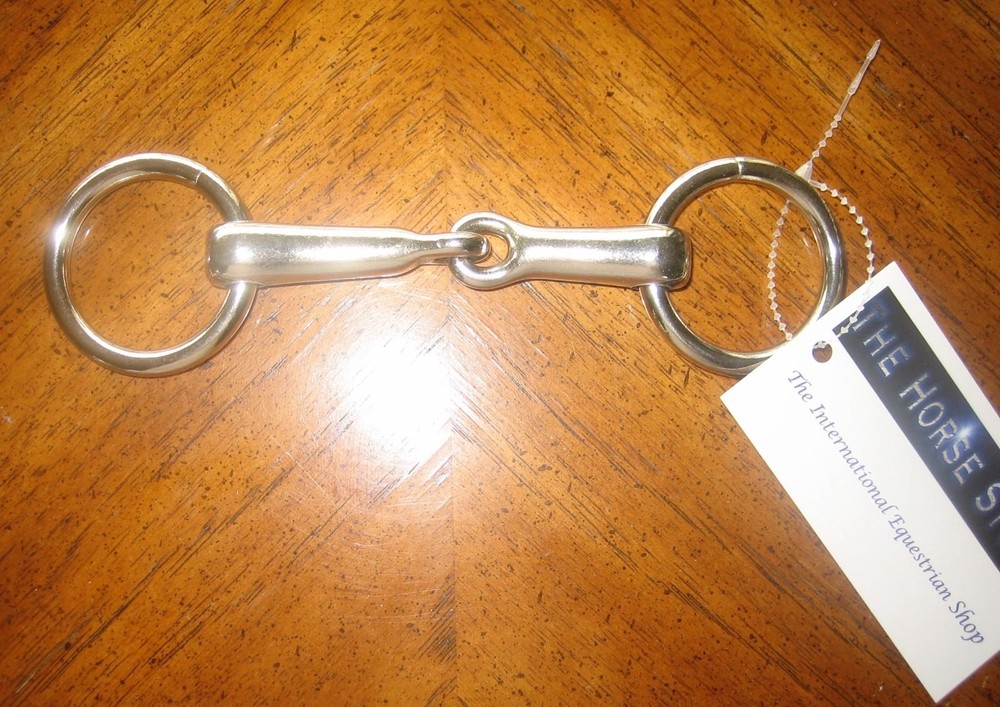 Snaffle Bit for Ponies Loose ring solid stainless steel. Imported from Germany.