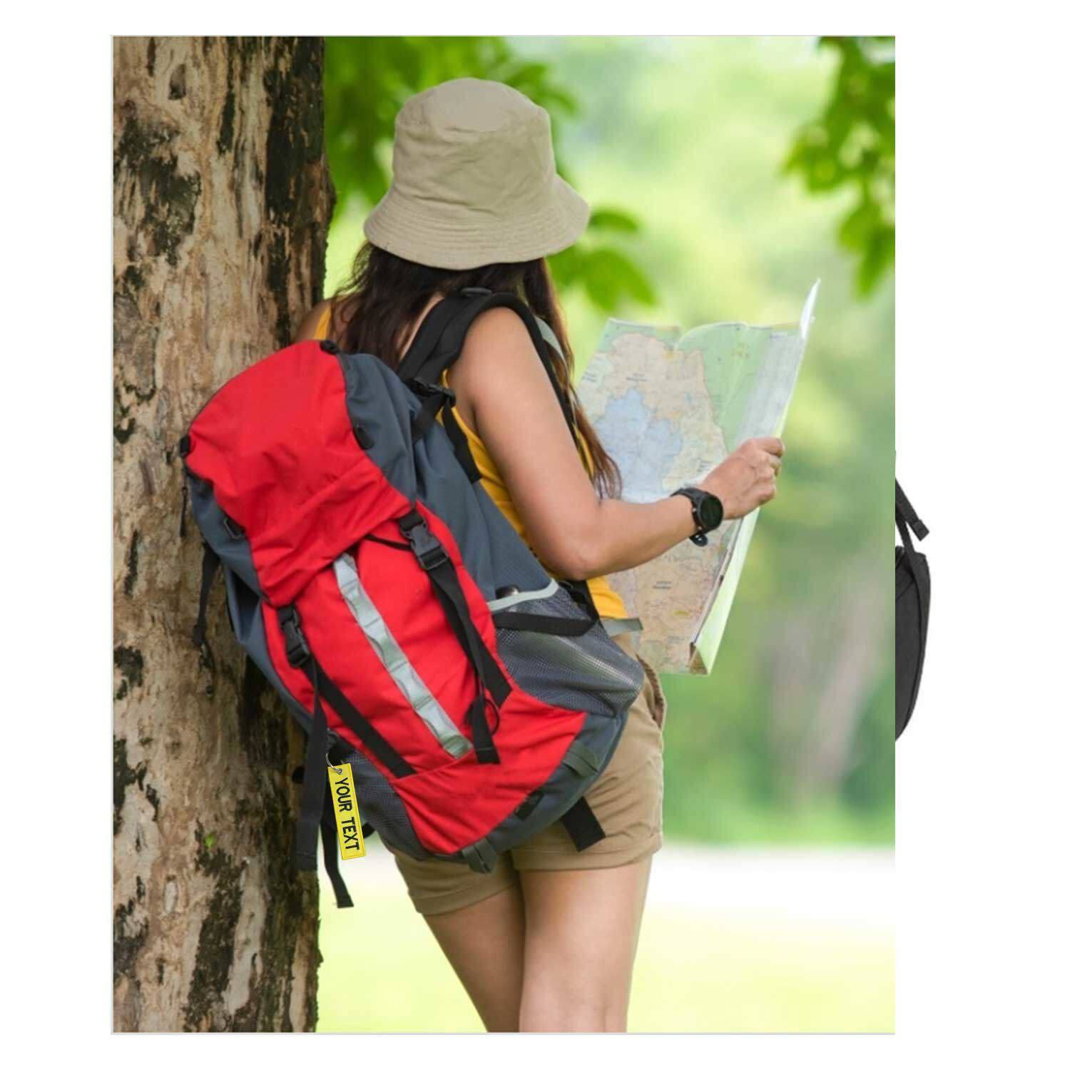 Customized key Chain Tag Motorcycle Outboard Double Sided Embroidered Keychain