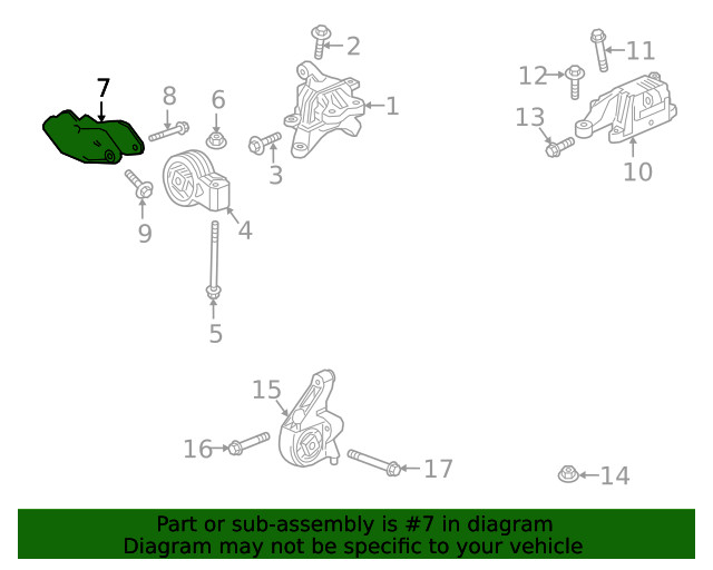 Genuine GM Trans Mount Bracket 23482912