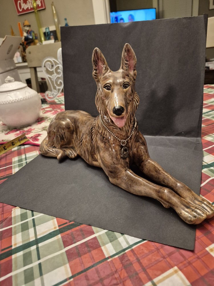 Vintage 1955 Ceramic German Shepherd!