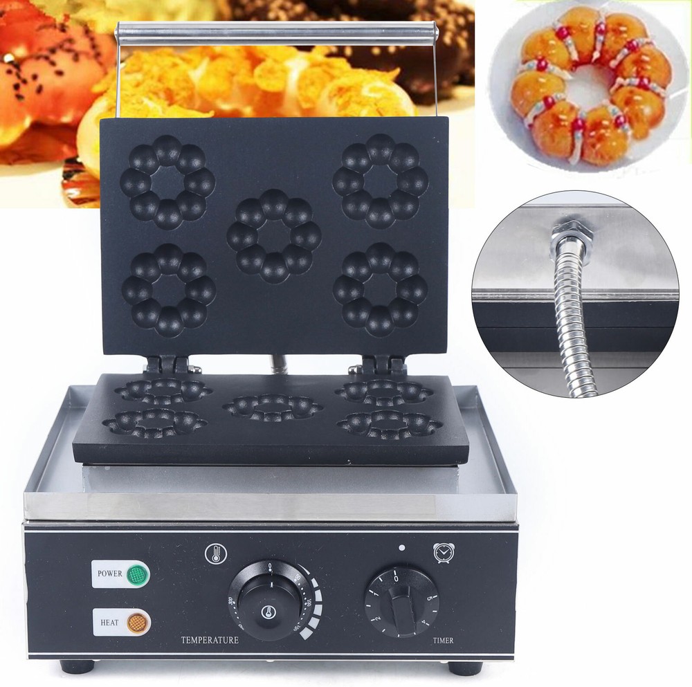 Donut Maker Machine Mini Donut Maker Electric Waffle Maker Nonstick Commercial