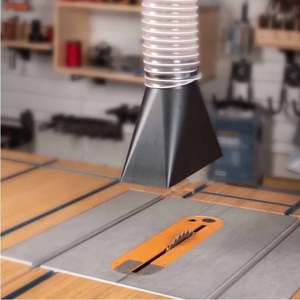 POWERTEC 70151 Dust Hood Rectangular Shape, Funneled 4-Inch Fitting By...