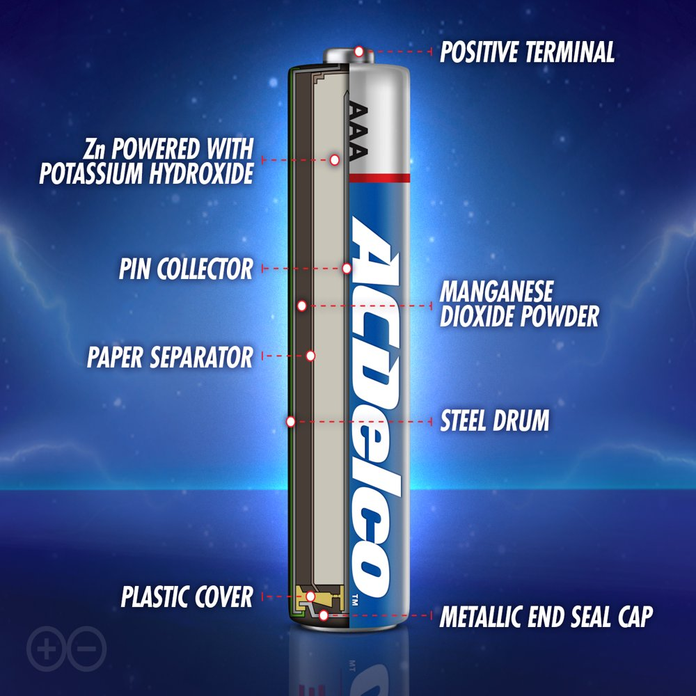 ACDelco Super Alkaline AAA Batteries, 100-Count