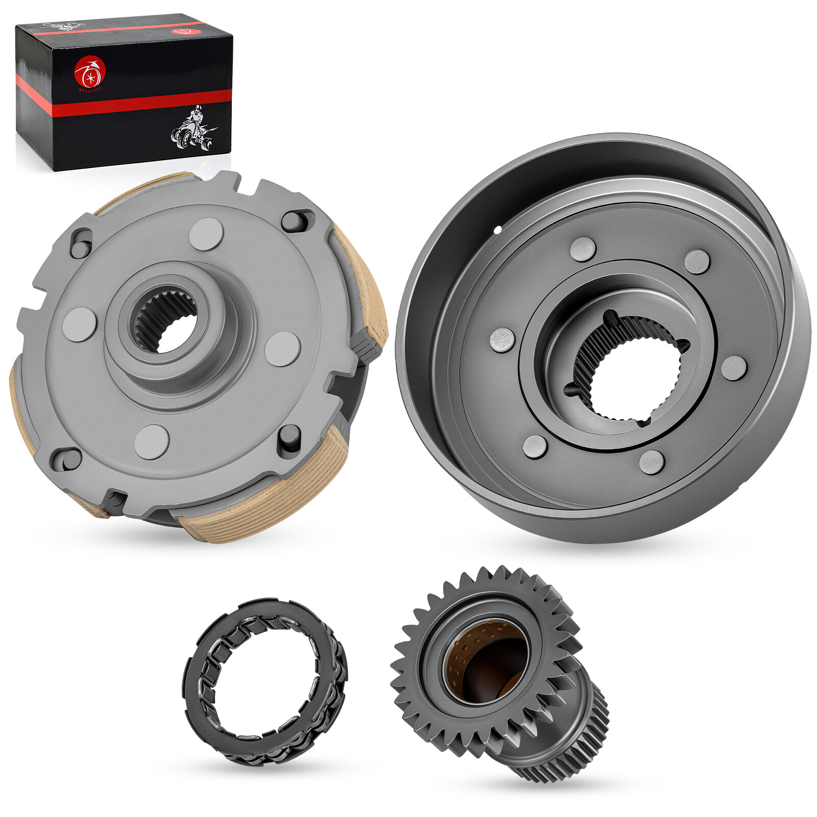 Wet Clutch Drum Housing Bearing Drive Gear For Honda Rancher 420 2x4 4x4 ES EPS
