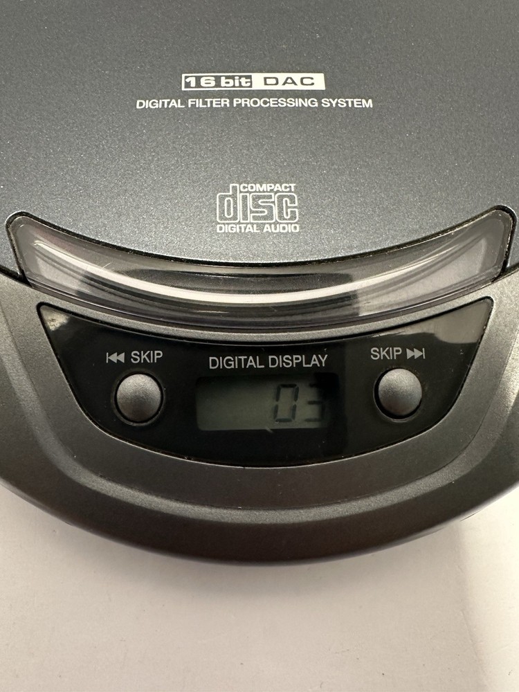 GPX C3853 16 Bit DAC Digital Filter Processing Portable Compact Disc Player